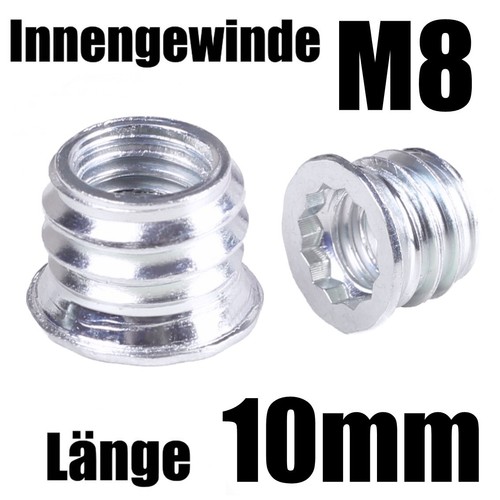 10mm einschraubmuffen - m8-10mm, /