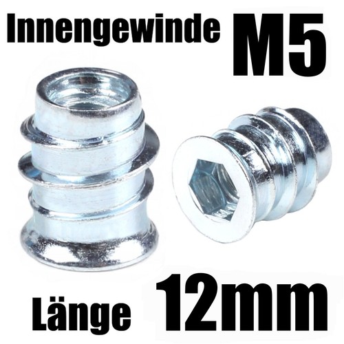 12mm einschraubmuffen - m5-12mm, /