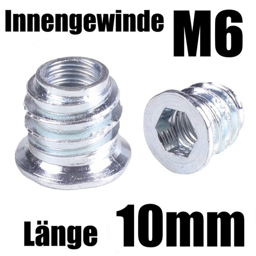 10mm einschraubmuffen - m6-10mm,